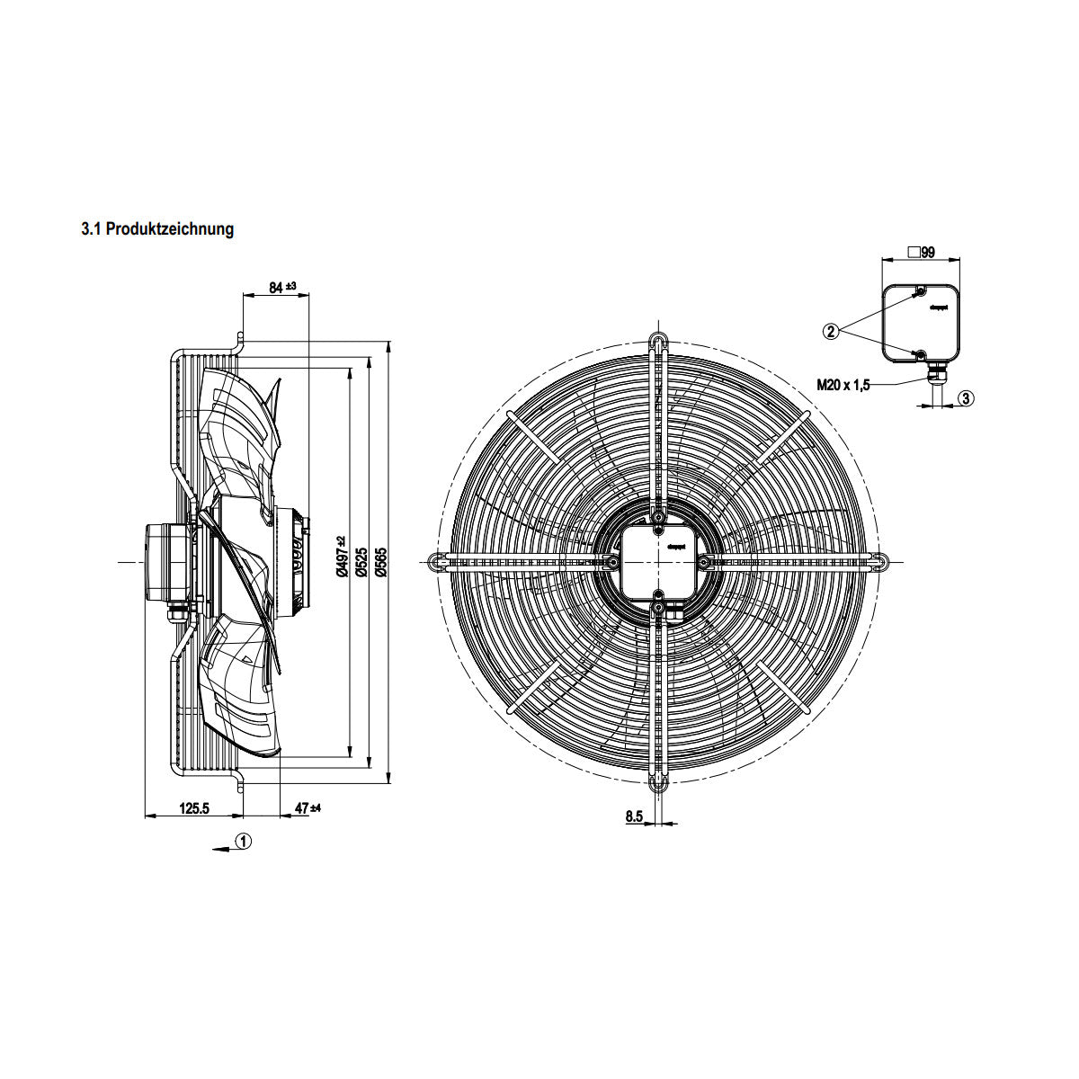 S4E500-AM03-01 Fan Unit ebm-papst