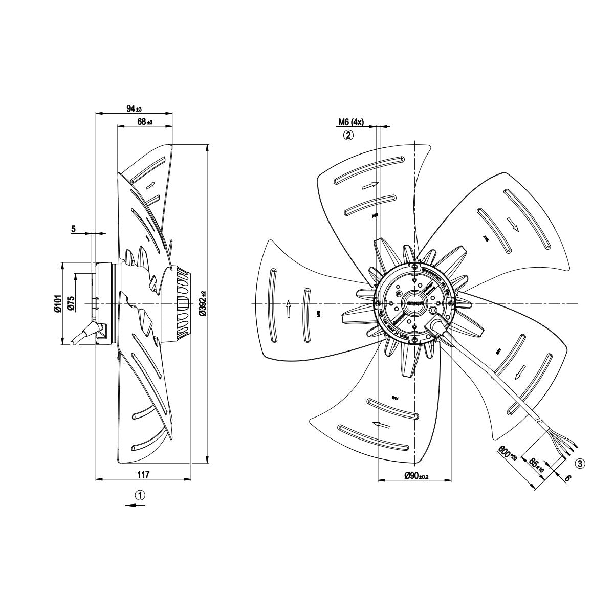 A4E400-AP02-01 Fan Unit ebm-papst