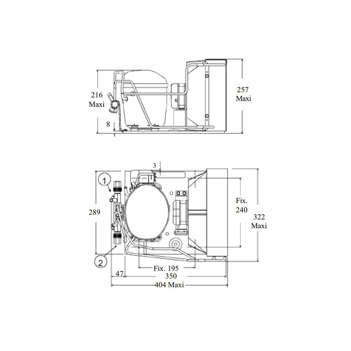 Condensing unit AE4430YH Tecumseh