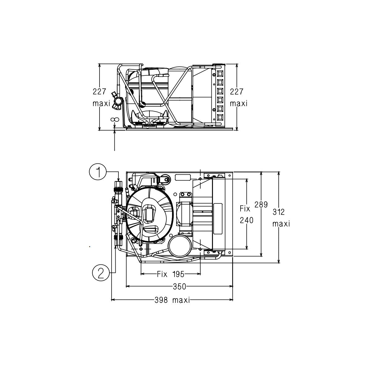 Condensing unit AE4425YHR