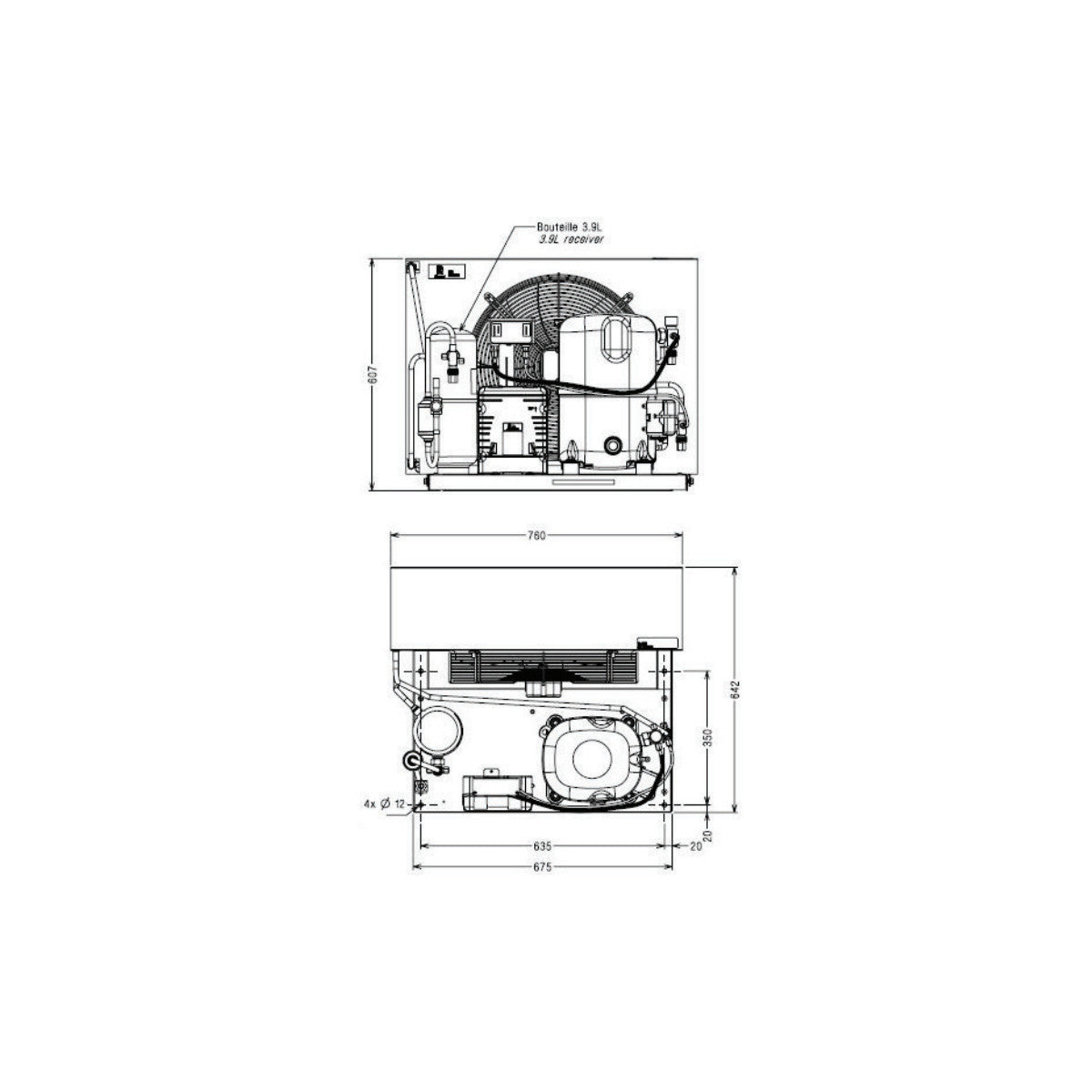 Condensing unit TAGT2525ZBR Tecumseh