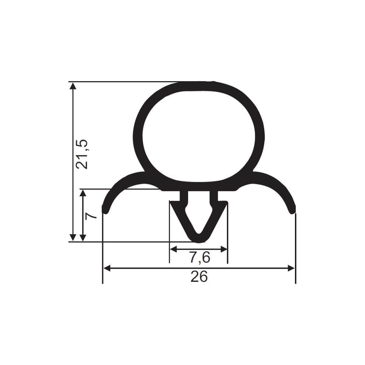Sealing profile FD192