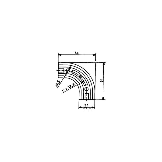 Eckprofil 2313 für Fermod Dichtungen 2311 & 8511