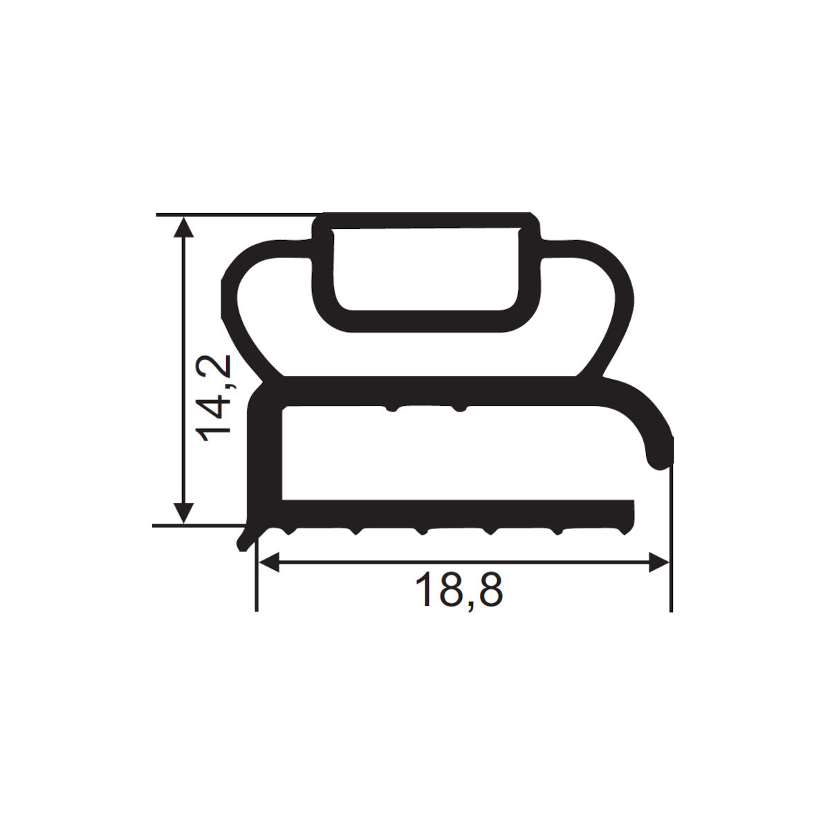 Magnetic gasket FD207 | Frame