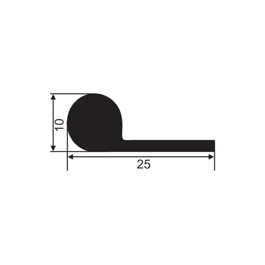 Sealing profile FD1112 blue-grey