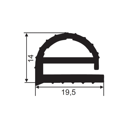 Sealing profile FD104 / Fermod 27F