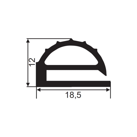 Sealing profile FD102 I Fermod 25