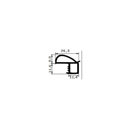 Rubber seal FD305 | Frame