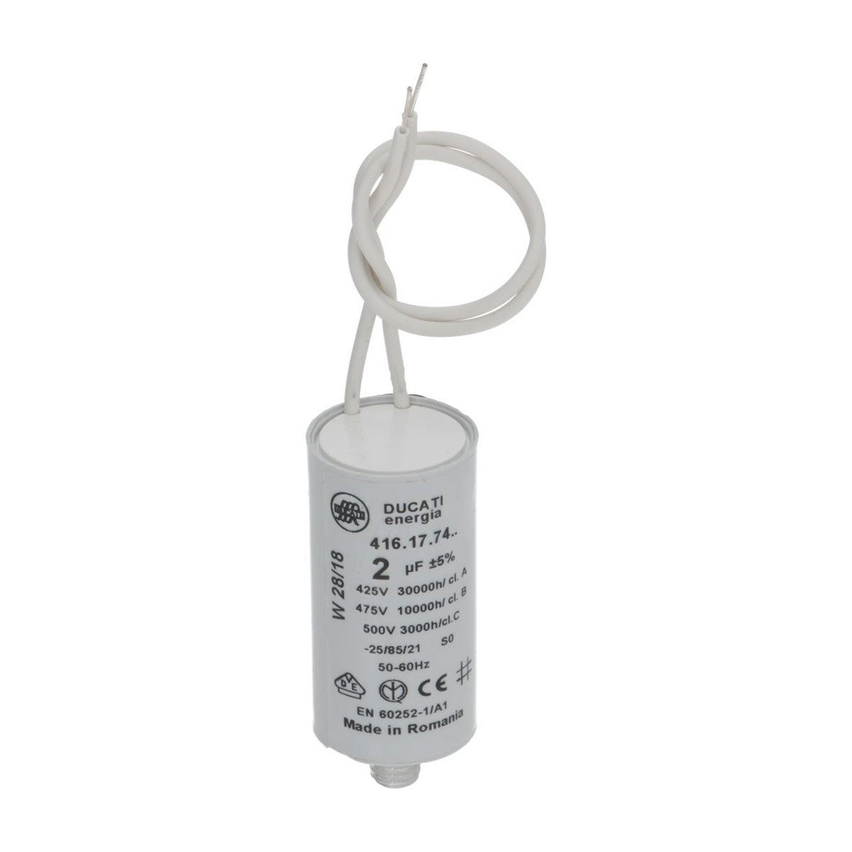 Kondensator 2µF mit Kabel
