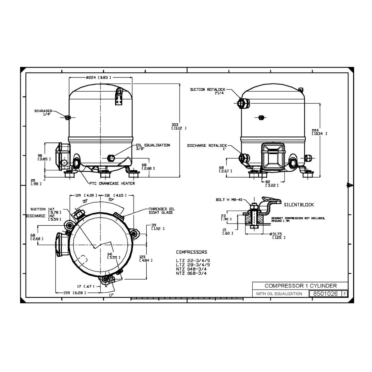 NTZ068 Danfoss Maneurop