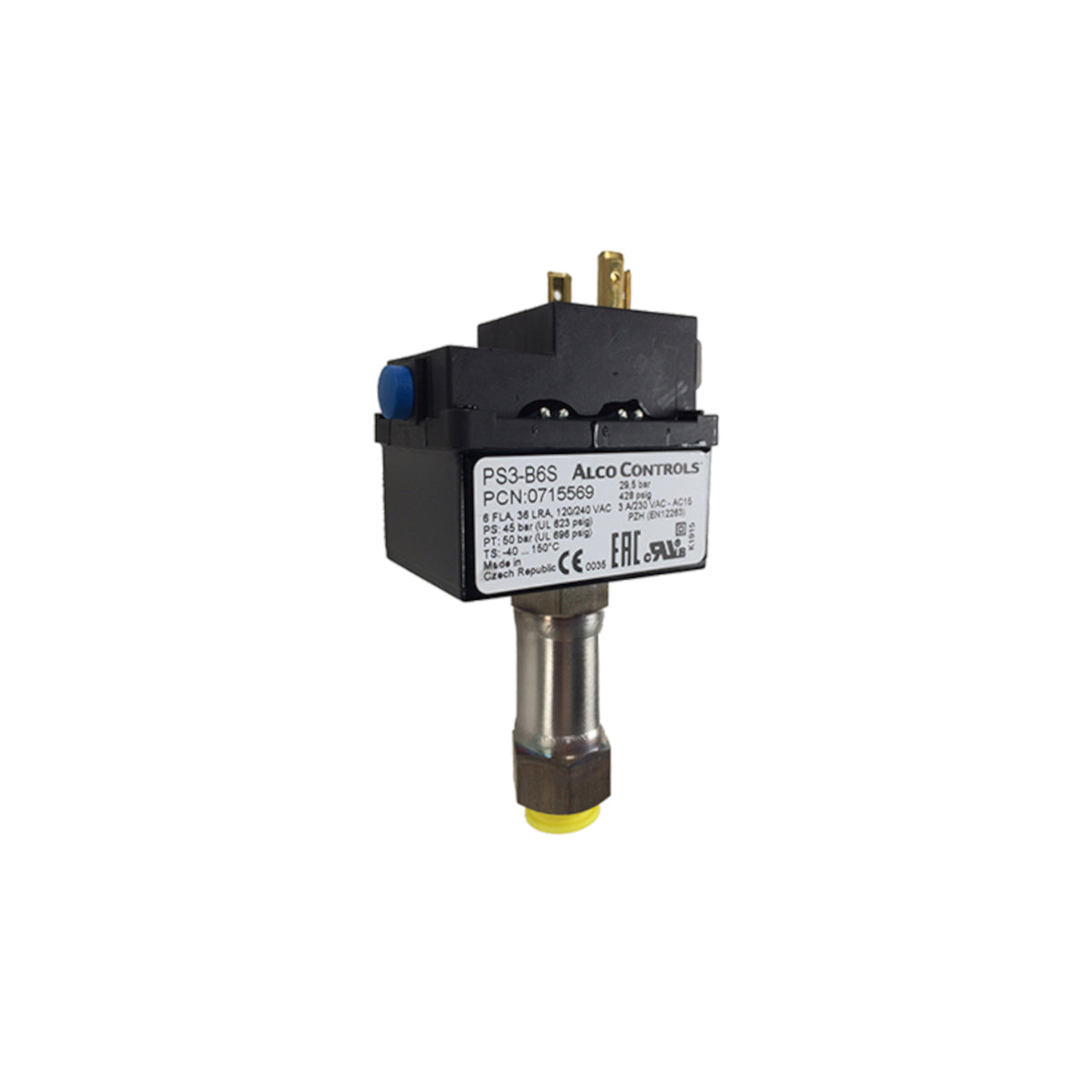 Druckschalter PS3-B6S 36/31 bar Alco 0715560