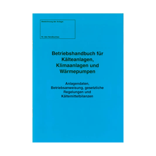 Betriebshandbuch ohne Protokoll
