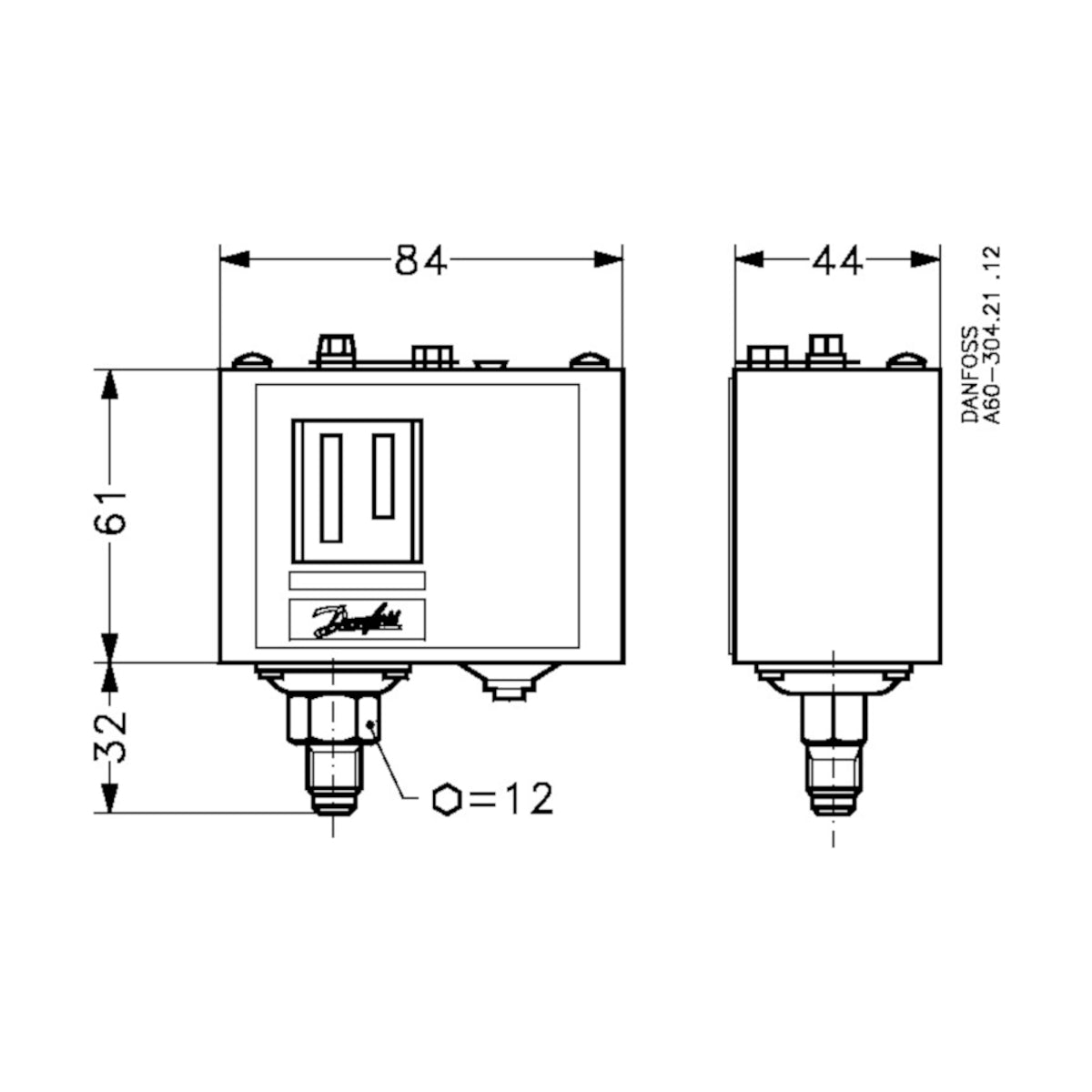 Pressure switch KP5 060-117166 Danfoss