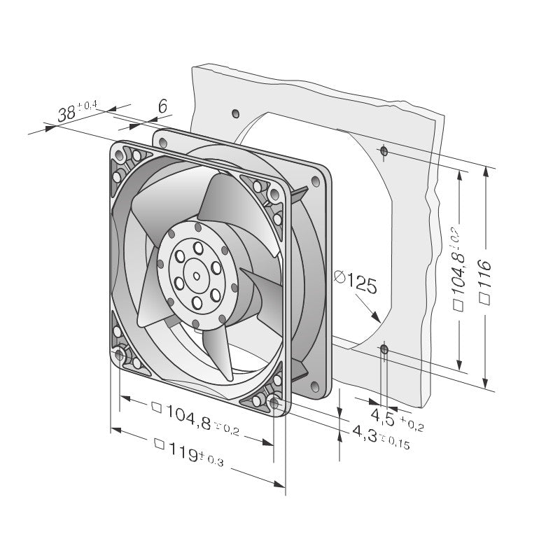 AC-Axiallüfter 4656N ebm-papst