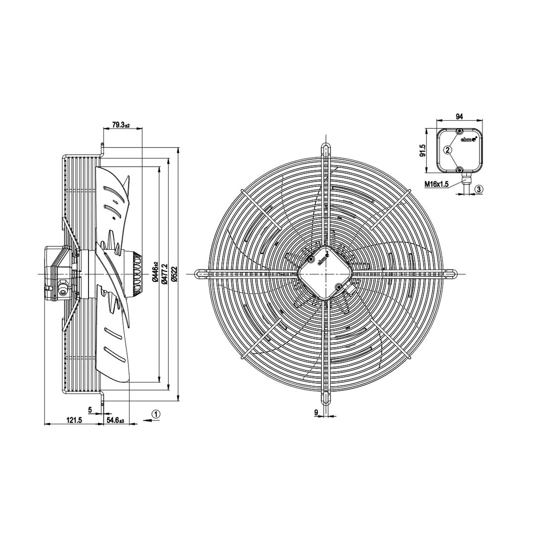 S4E450-AP01-11 Fan Unit ebm-papst