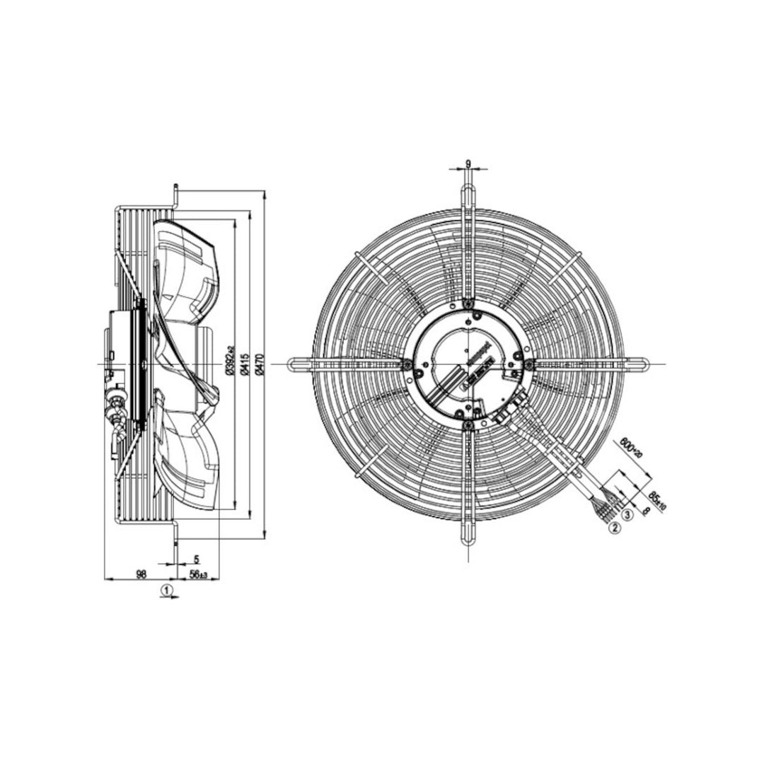 Fan Unit S3G400-LC22-52 ebm papst