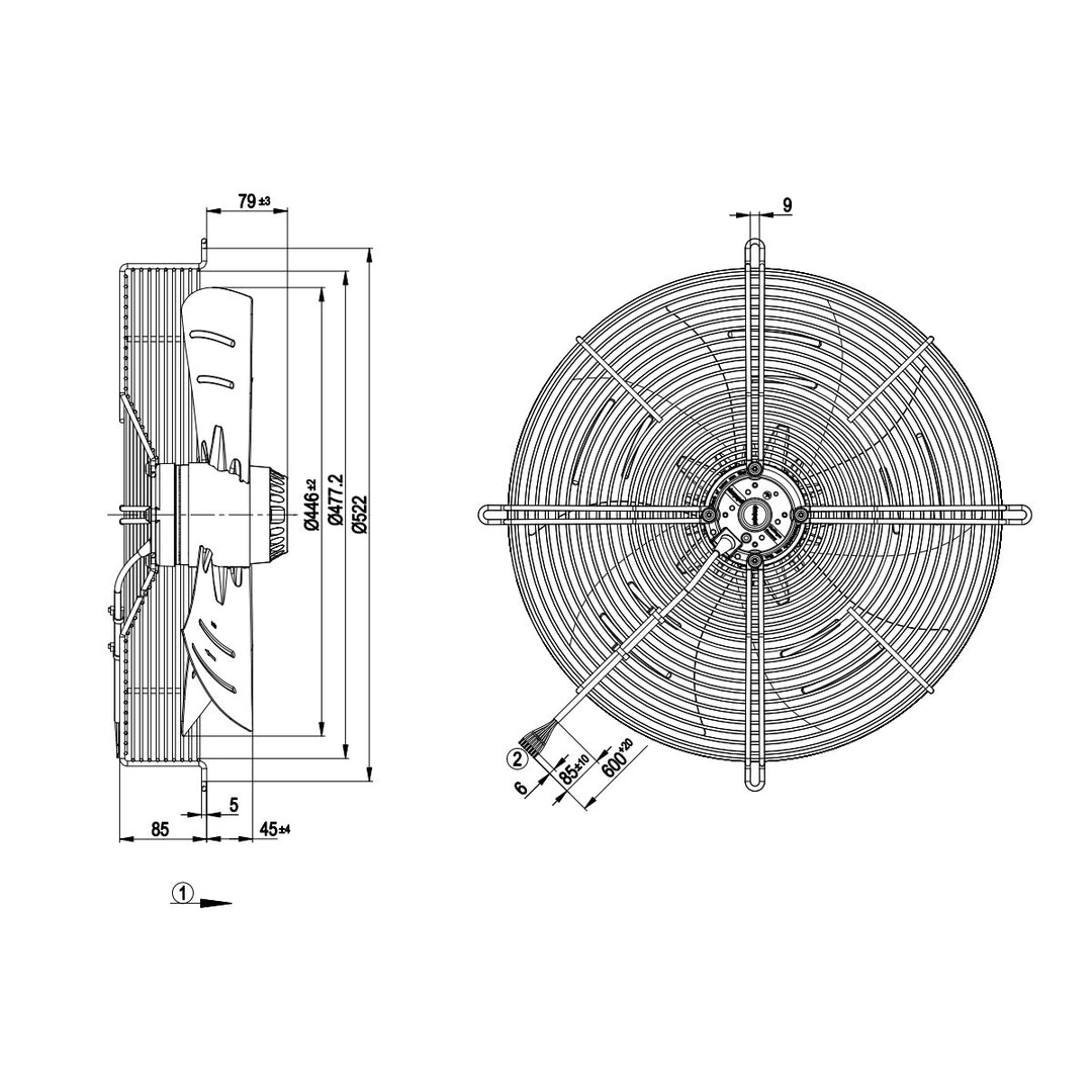 S4D450-AP01-02 Fan Unit ebm-papst