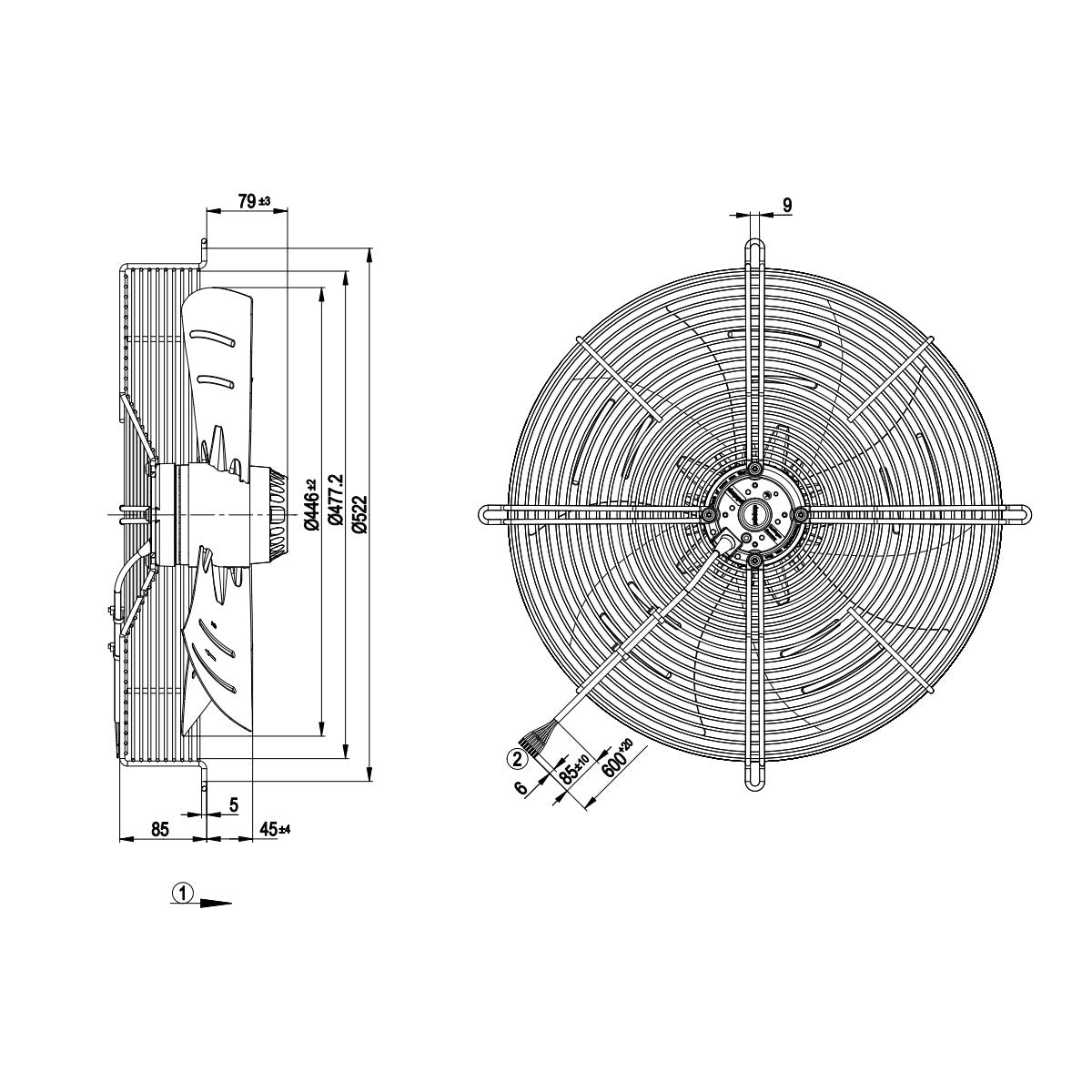 S4D450-AP01-02 Fan Unit ebm-papst