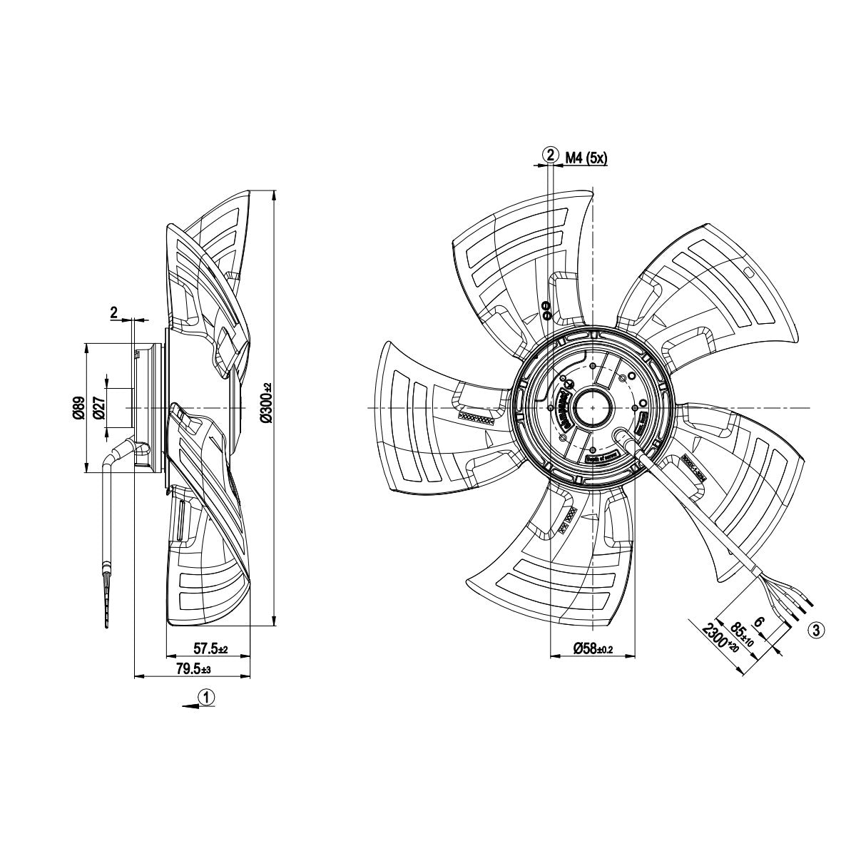 A4E300-AS72-20 Fan Unit ebm-papst