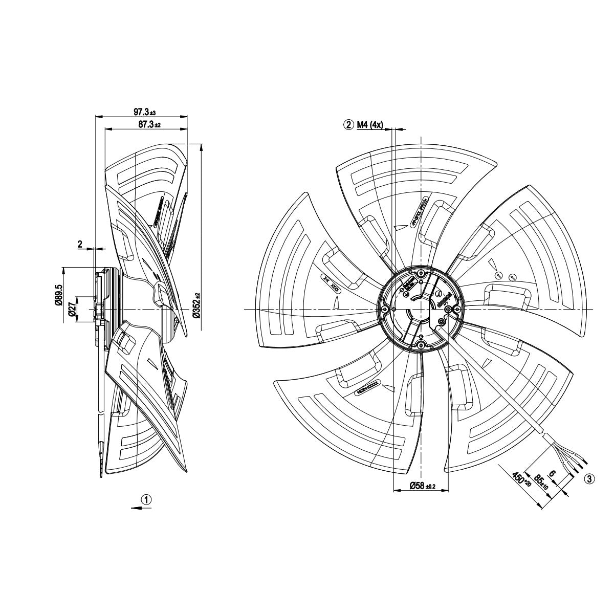 A3G350-AG03-01 Fan Unit ebm-papst