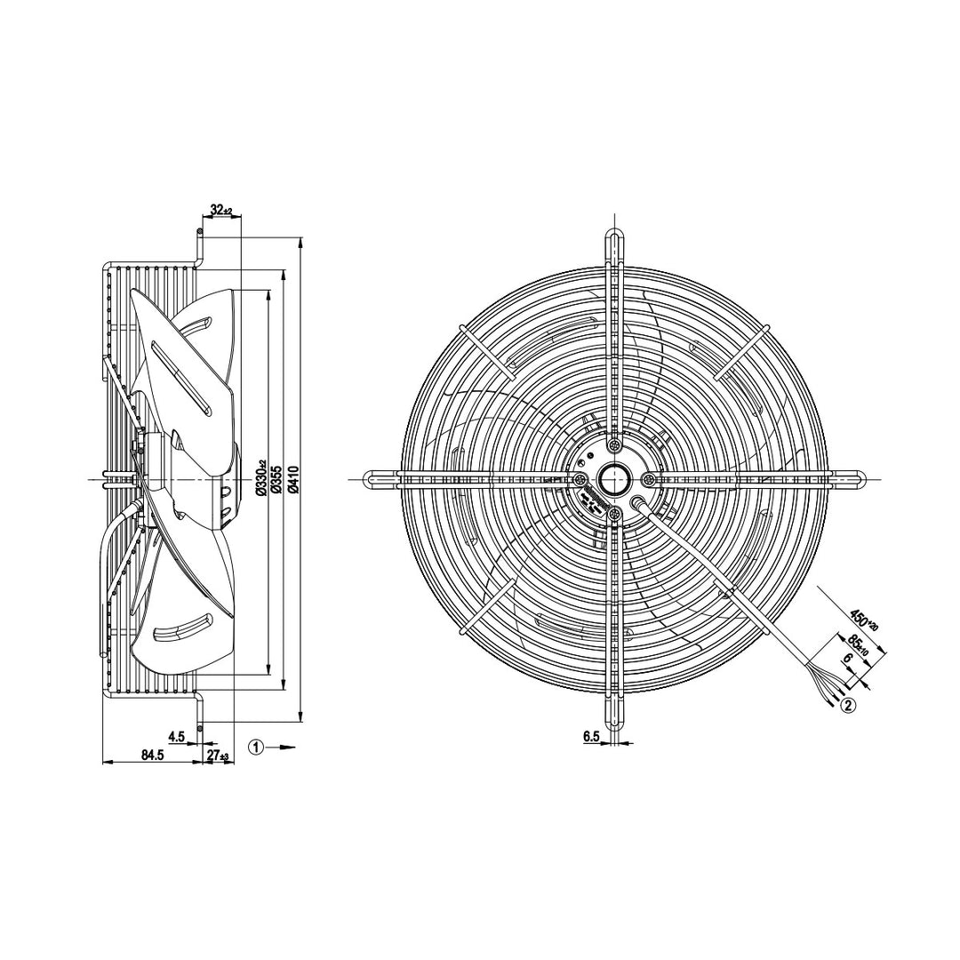 S4E330-AP18-31 Fan Unit ebm-papst