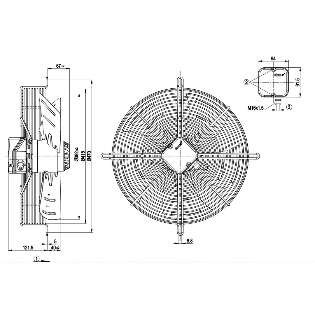 S4E400-AP02-35 Fan Unit ebm-papst