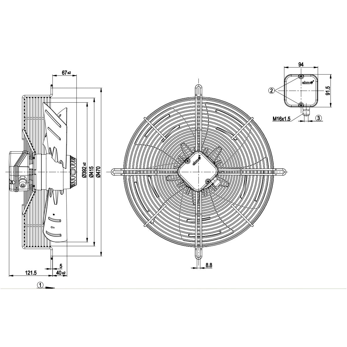 S4E400-AP02-35 Fan Unit ebm-papst