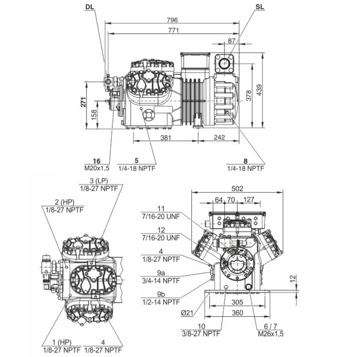 Kompressor 6GE-40Y-40P Bitzer