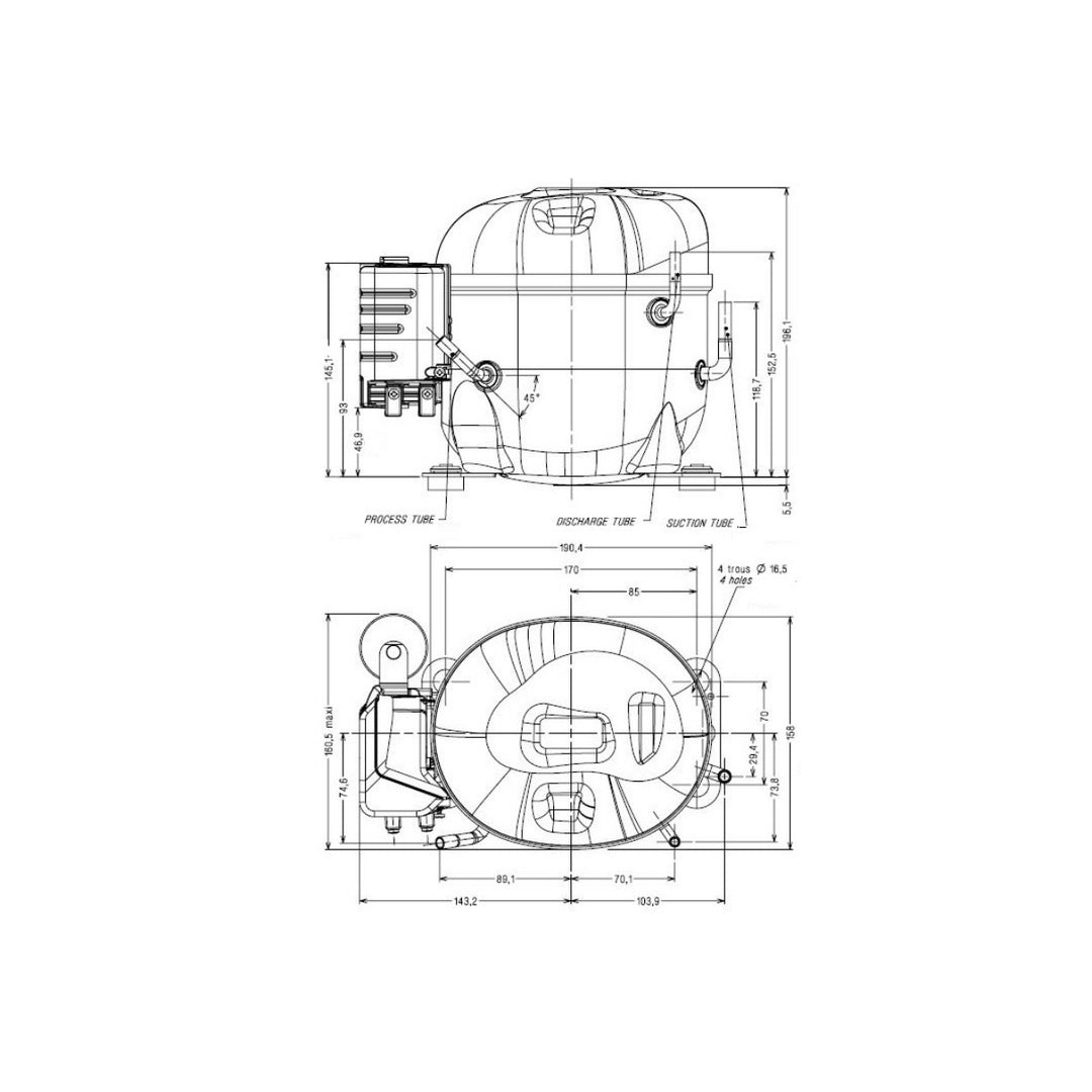 Kompressor AE4430Z Tecumseh