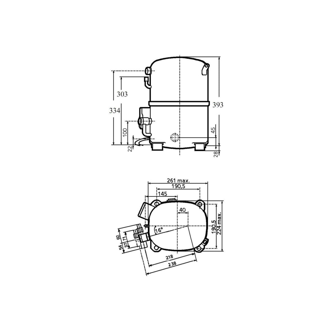 Compressor AG2525P-TZ Tecumseh