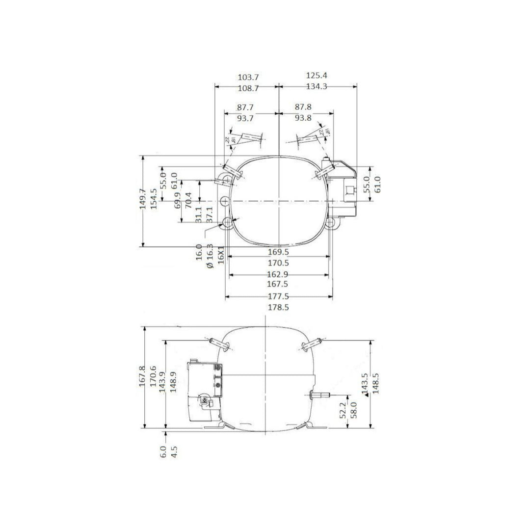 Compressor THB4410Y Tecumseh