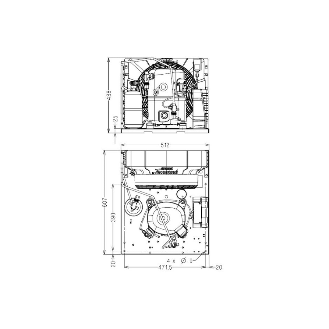 Condensing Unit FHT4525YHR-XC Tecumseh