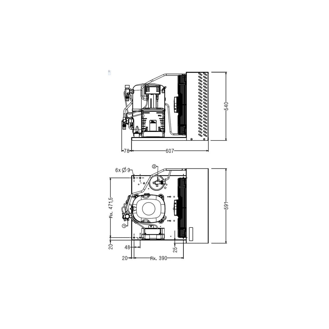 Condensing unit TAGT2513ZBR Tecumseh
