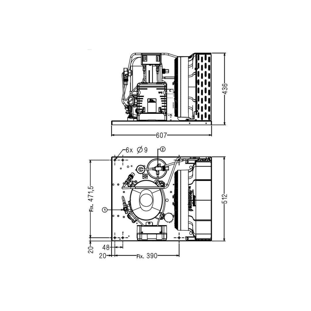 Condensing unit FHT2511ZBR-XG Tecumseh