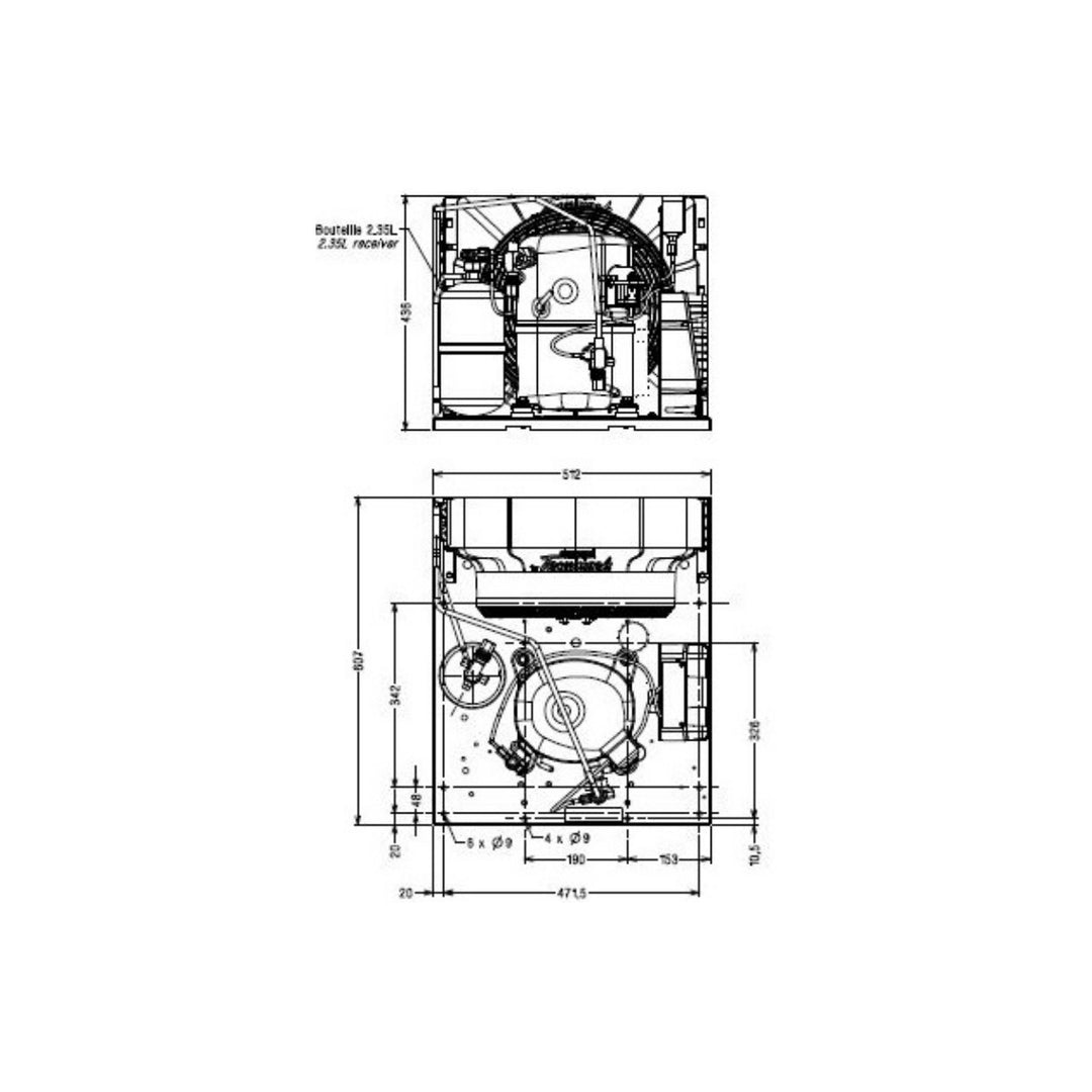 Condensing unit FHT4522ZHR-XG Tecumseh