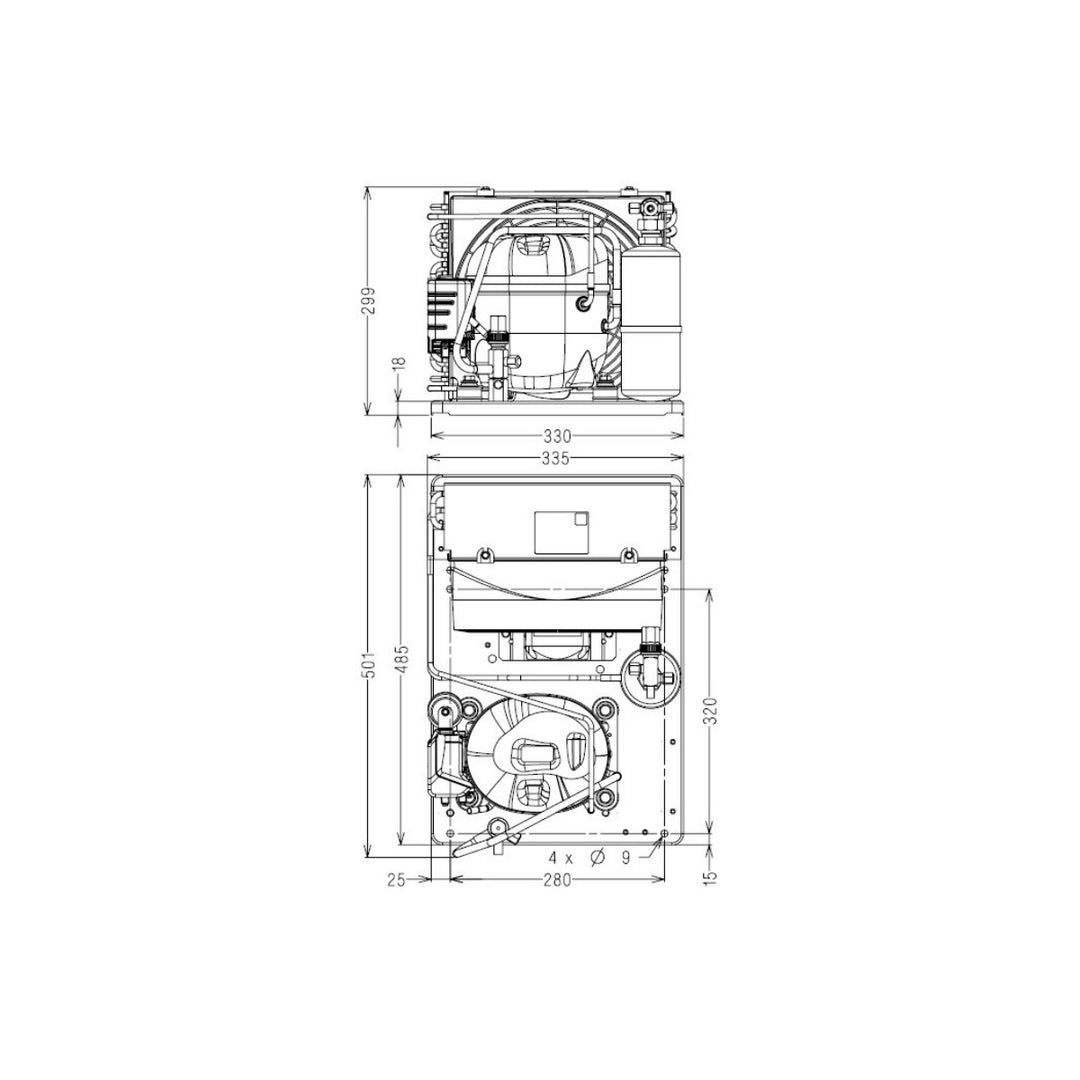 Condensing unit AET4440YHR Tecumseh