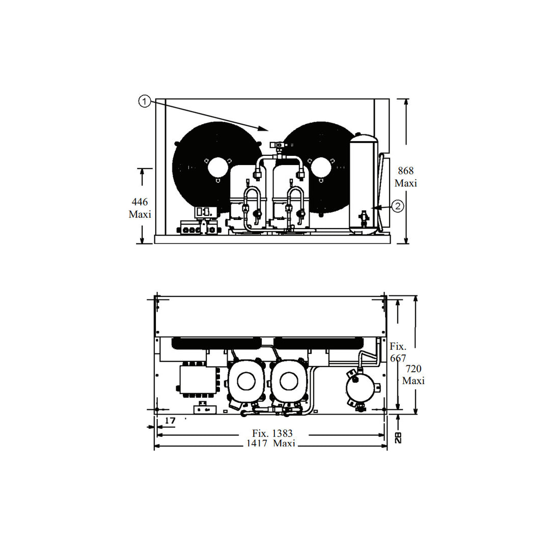 Condensing Unit TAGD4586YHR Tecumseh