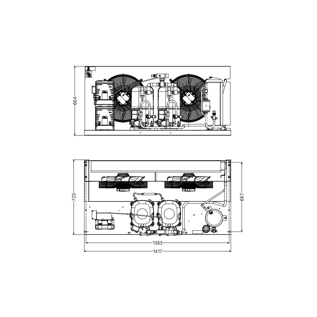 Condensing unit TAGD4610ZHR Tecumseh