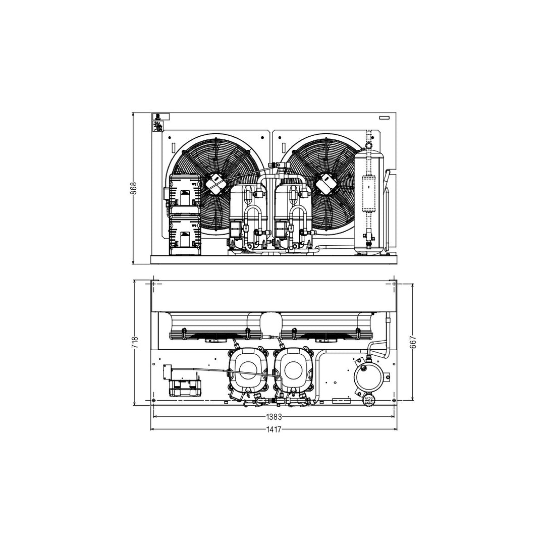 Condensing Unit TAGD4615ZHR Tecumseh