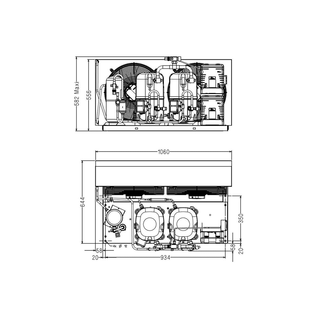 Condensing unit TAGDT4556YHR Tecumseh