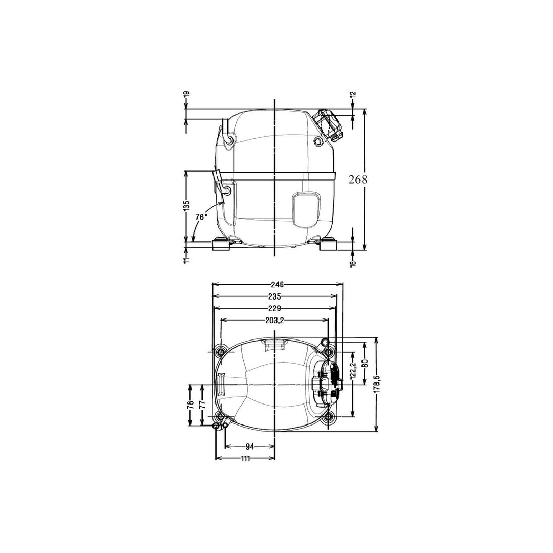 Compressor AJ5512C Tecumseh