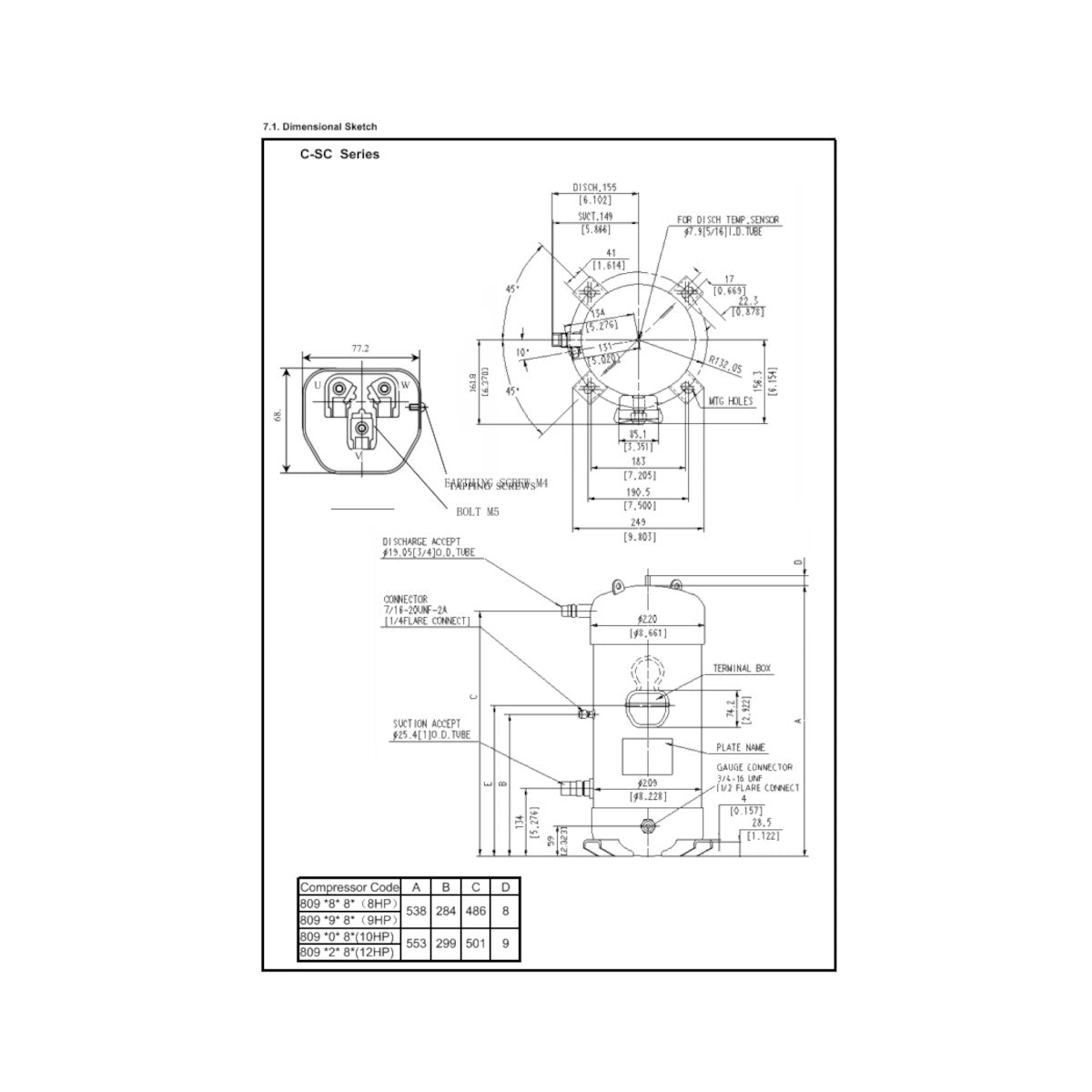 Kompressor C-SCN903H8K Sanyo Panasonic