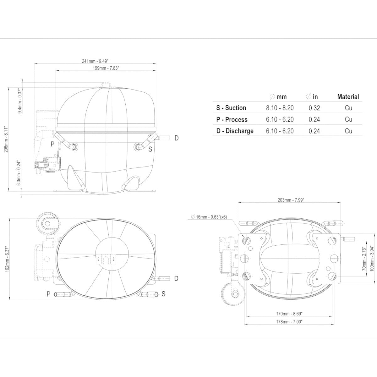 Kompressor NE2134Z Embraco