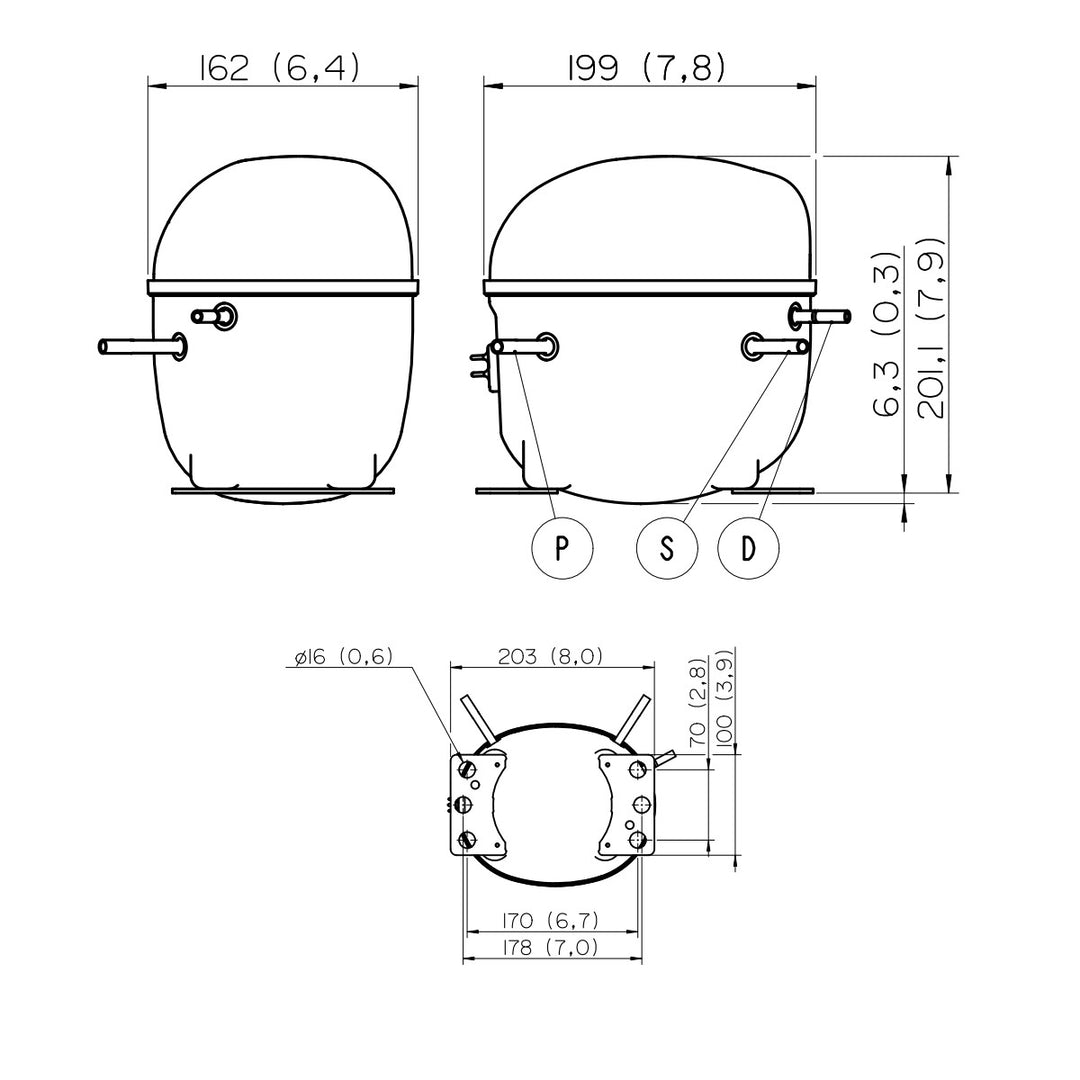 Compressor NEK6187Z 50/60Hz Embraco