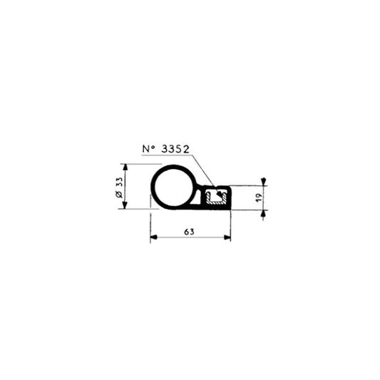 Sealing profile 3461 Fermod