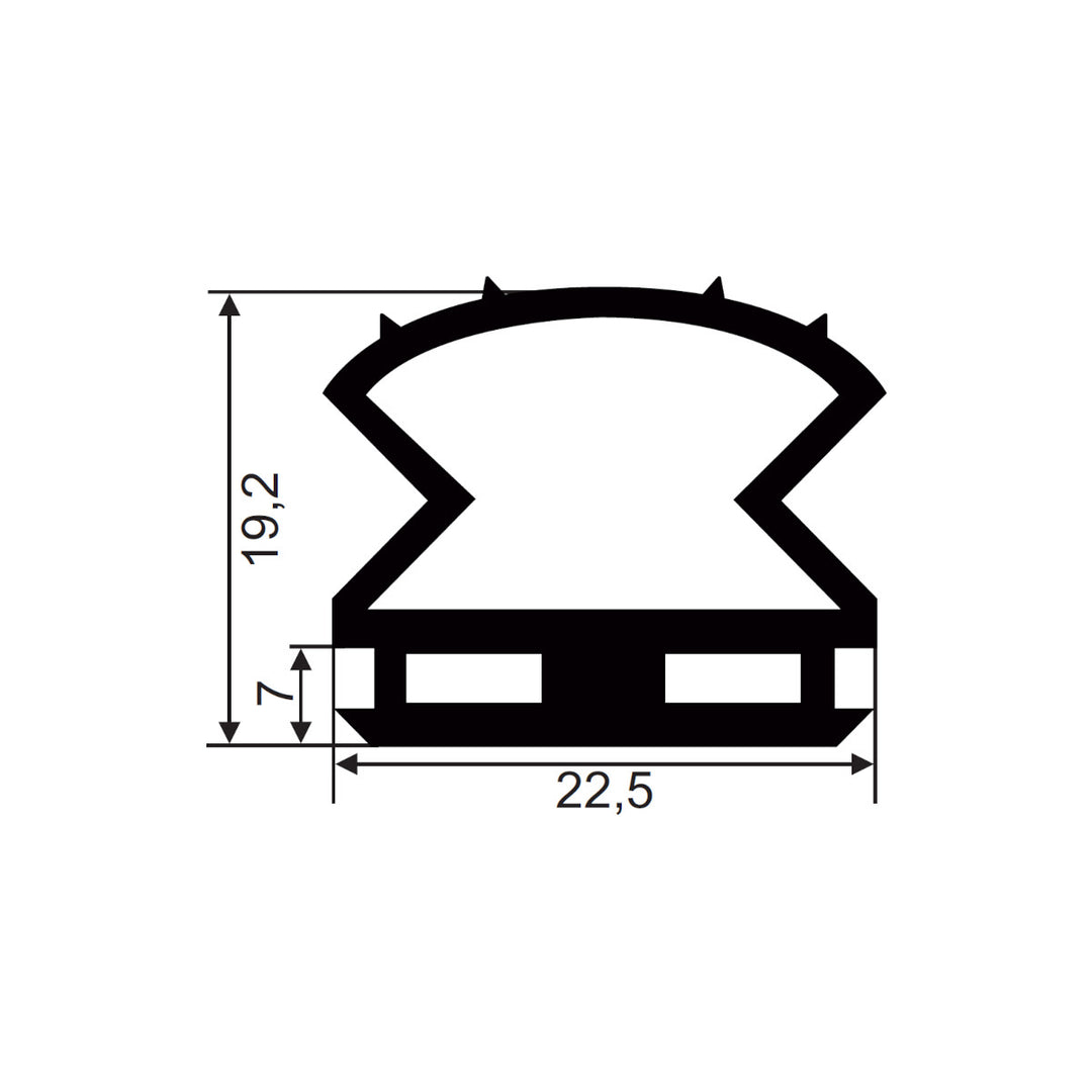 Sealing profile FD514 frame