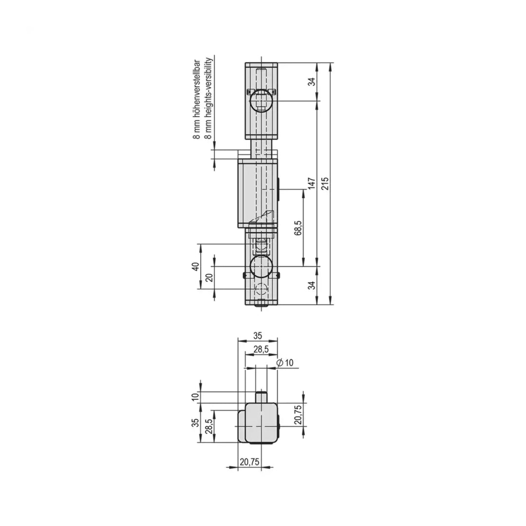 Scharnier 3.51.0601.0 STUV