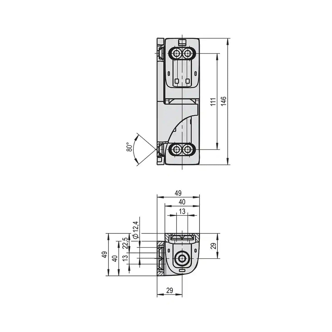 Hinge 3.51.1011.0 Varioflex STUV