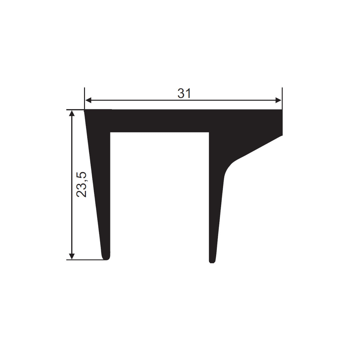 Sealing profile FD324 | JCR-015