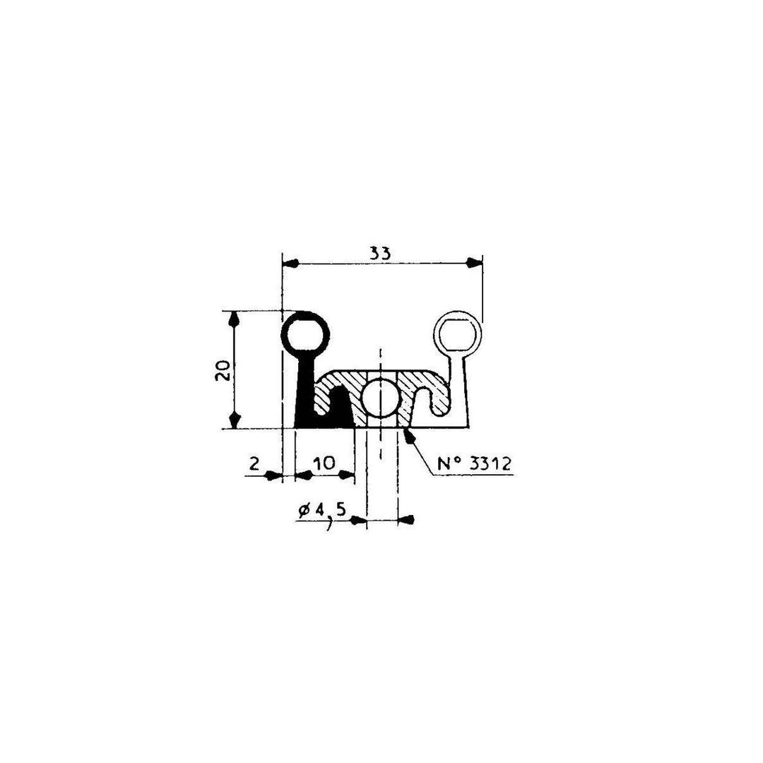 Rubber sealing 2311 Fermod